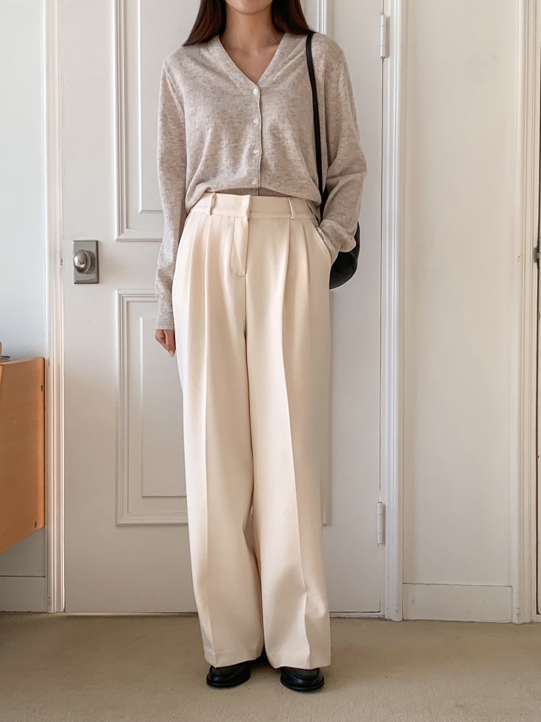 [ZEROG] classical wool pants _ Ivory