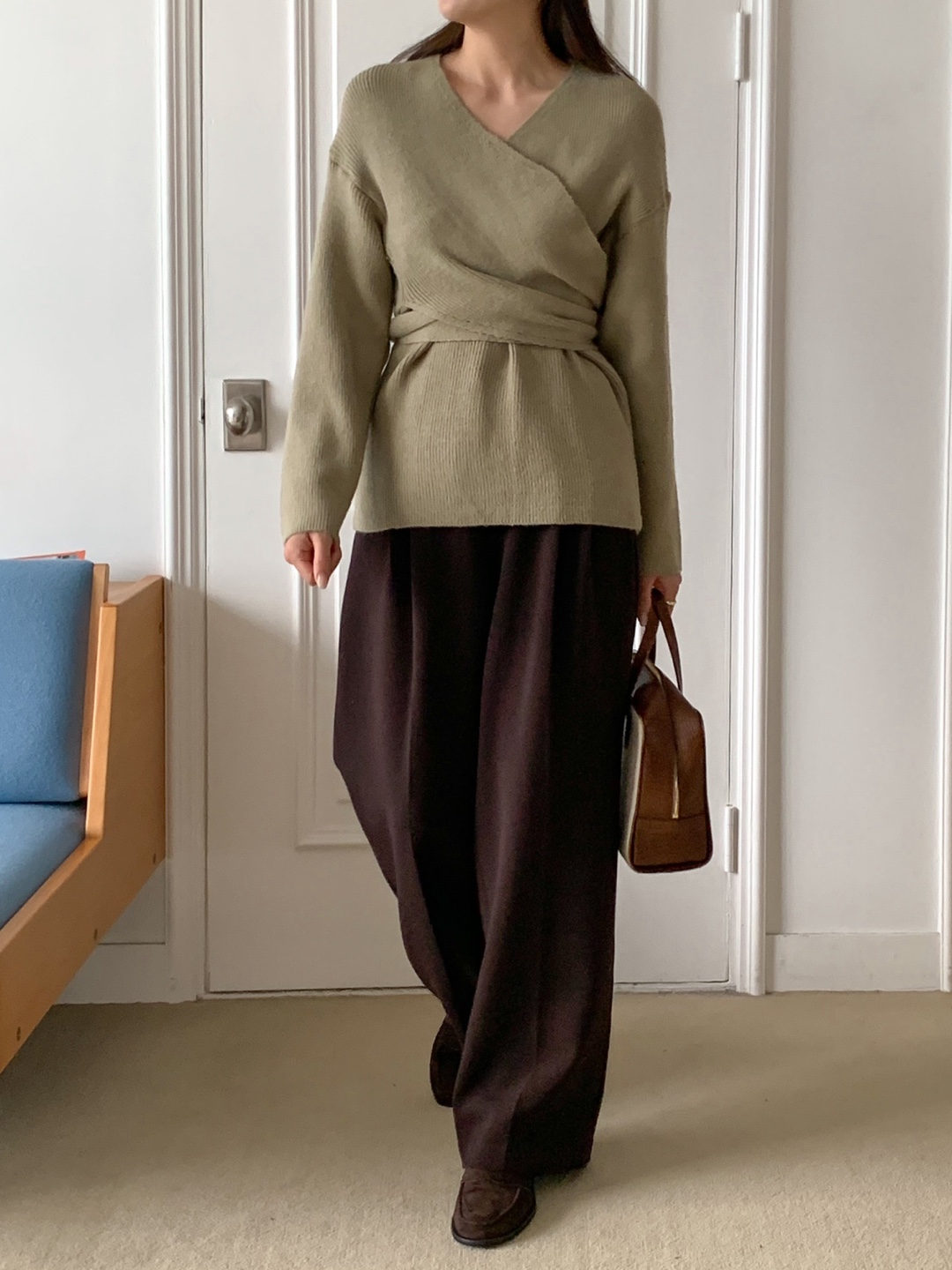 [ZEROG] classical wool pants _ Brown